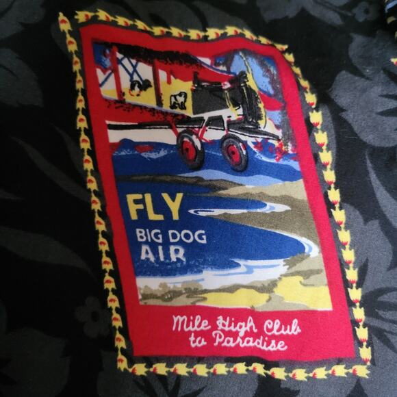 Unique Big Dogs Mens Shirt Size XL Hawaiian Postage Stamps Theme Boho Y2K - Picture 6 of 9